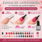 Preview: UV Polish Set " Matt Look " – 20-tlg.  UV Nagellack Set mit mattem Top Coat